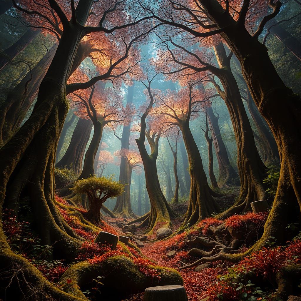 Cosmic Hologram in Mycelium Network, Dynamic Art