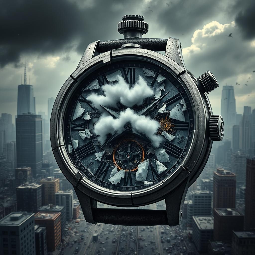 Storm Inside a Broken Watch: Earth vs Humanity
