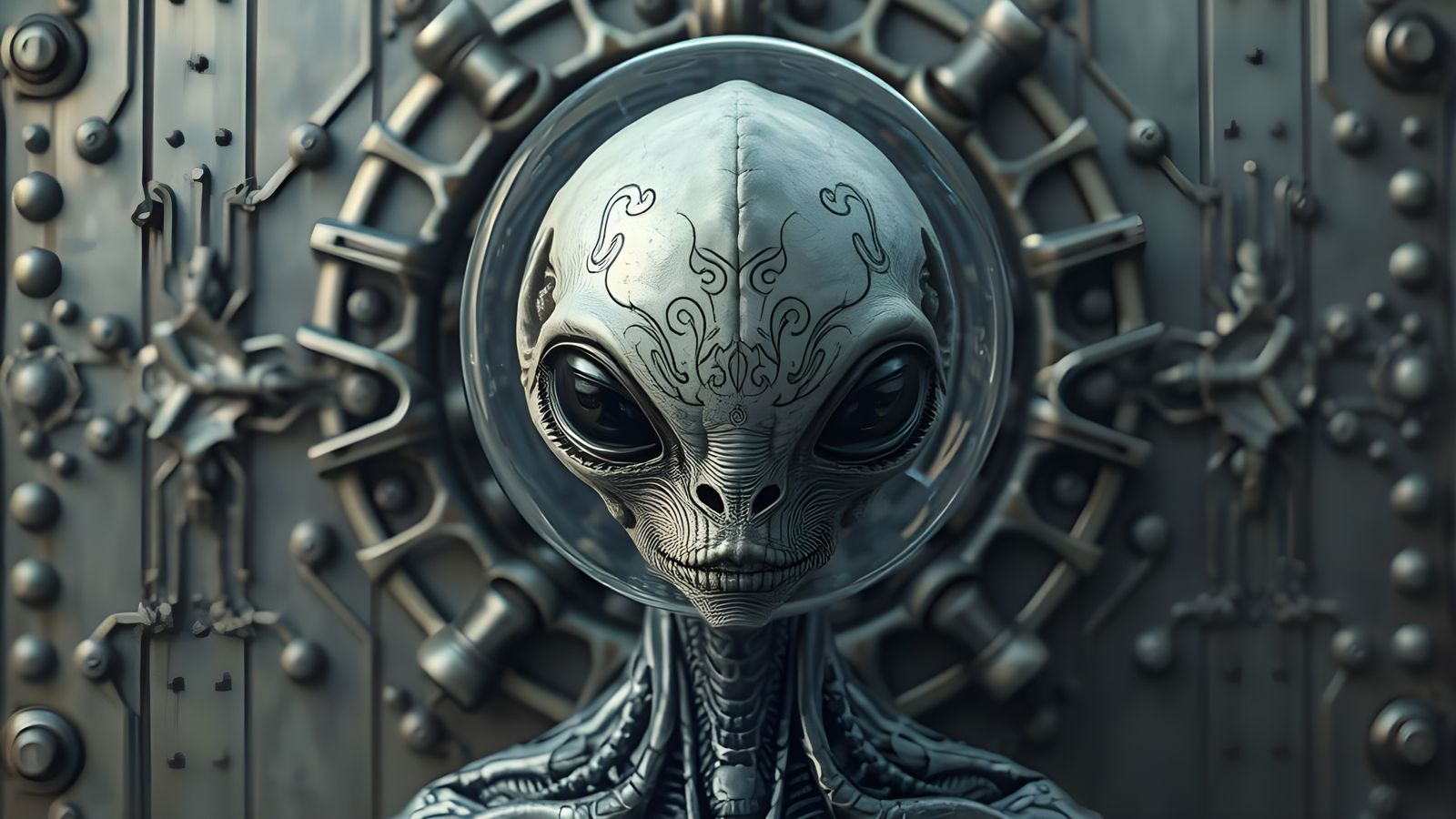 Ethereal Creature in Hieronymus Bosch Style with Mechanical ...