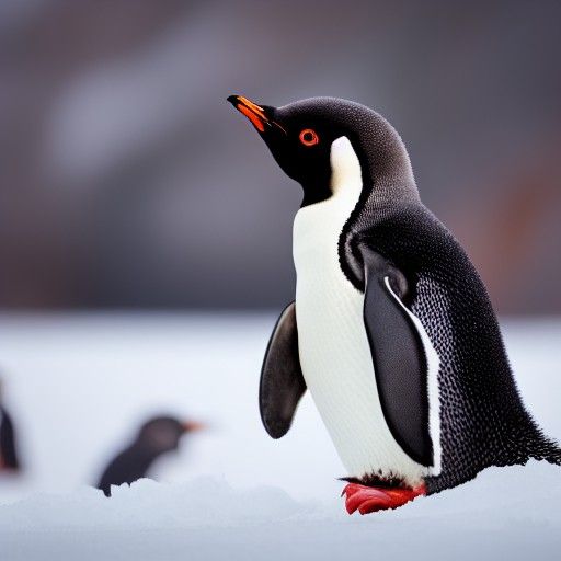 Baby Penguin's Snowy Day: Professional Photography