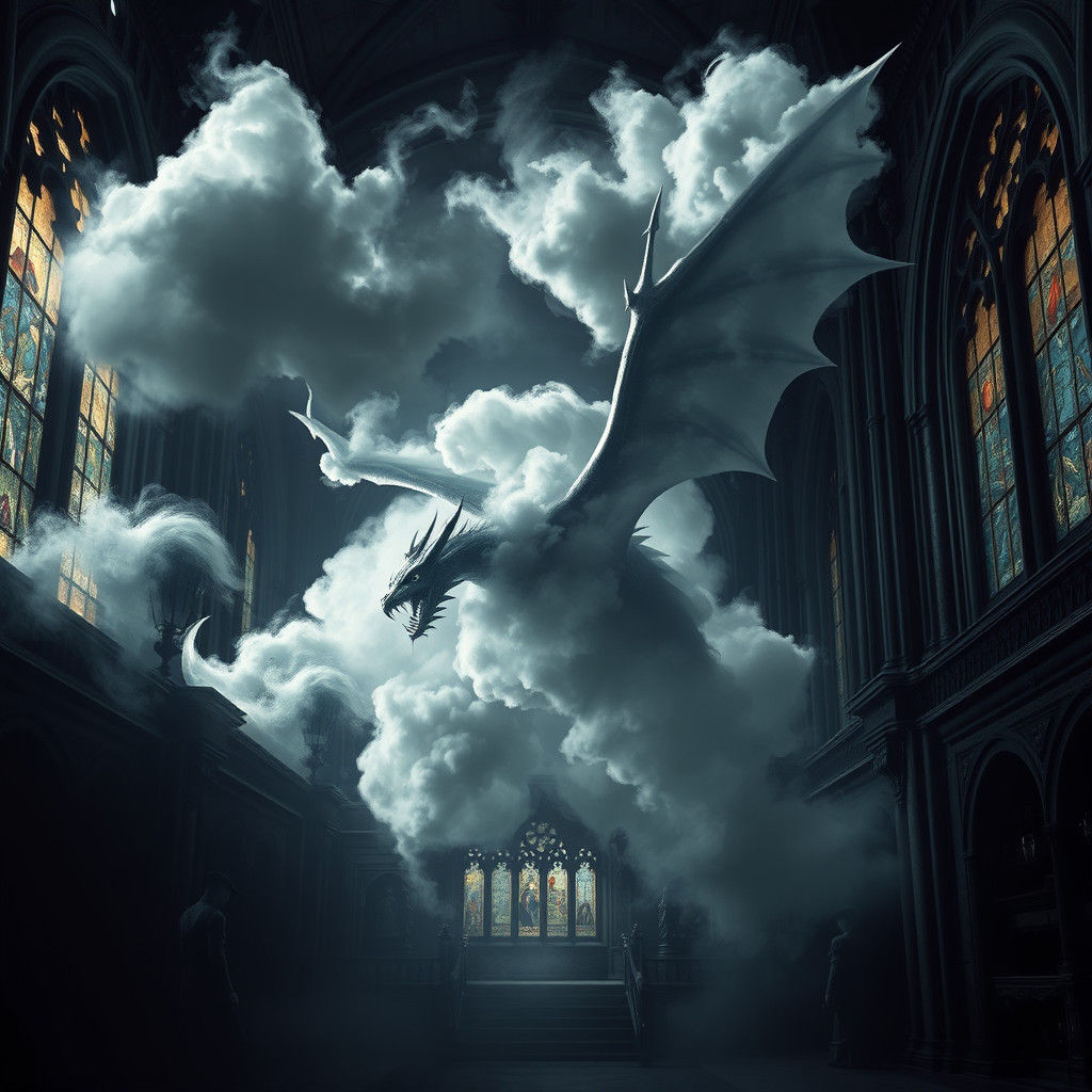 Winged Dragon Mist Formation in Castle Hall