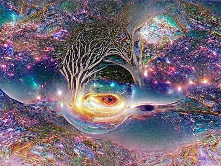 Surreal Abstract Landscape in Vibrant Colors