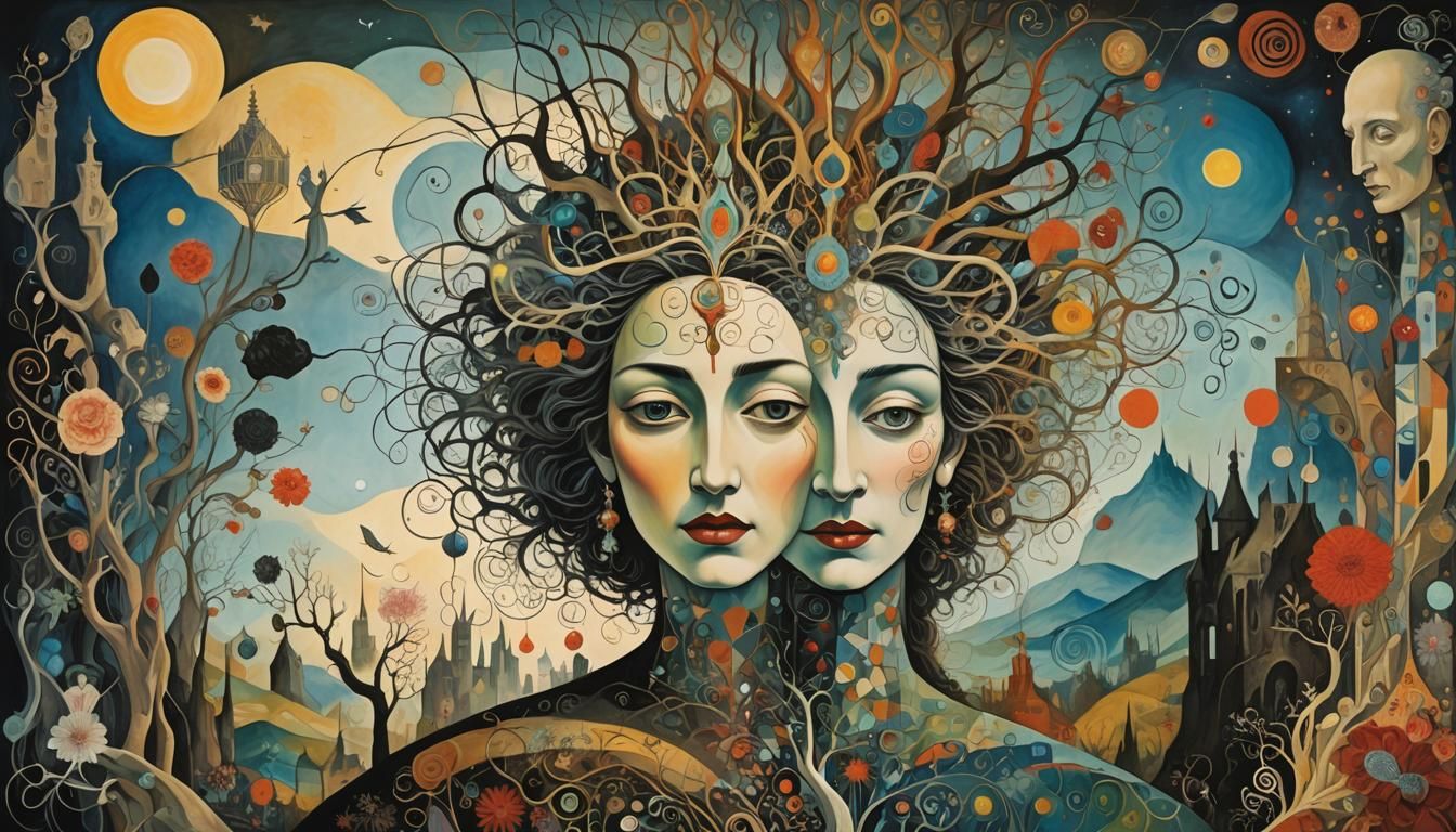 Ethereal Fantasy: Roots Down Deep in Cubist Style