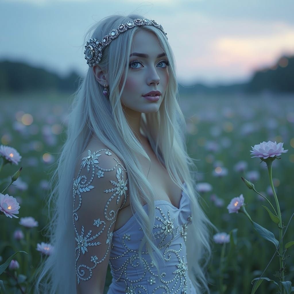 Relaxed Woman in Latex Briefs, Photographic Realism