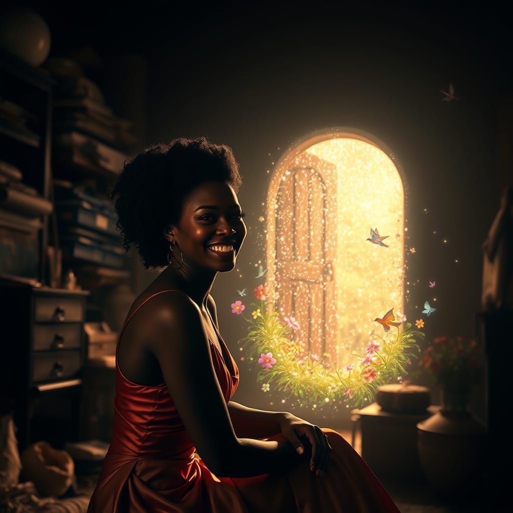 Enchanted Portal to a Glittering Land