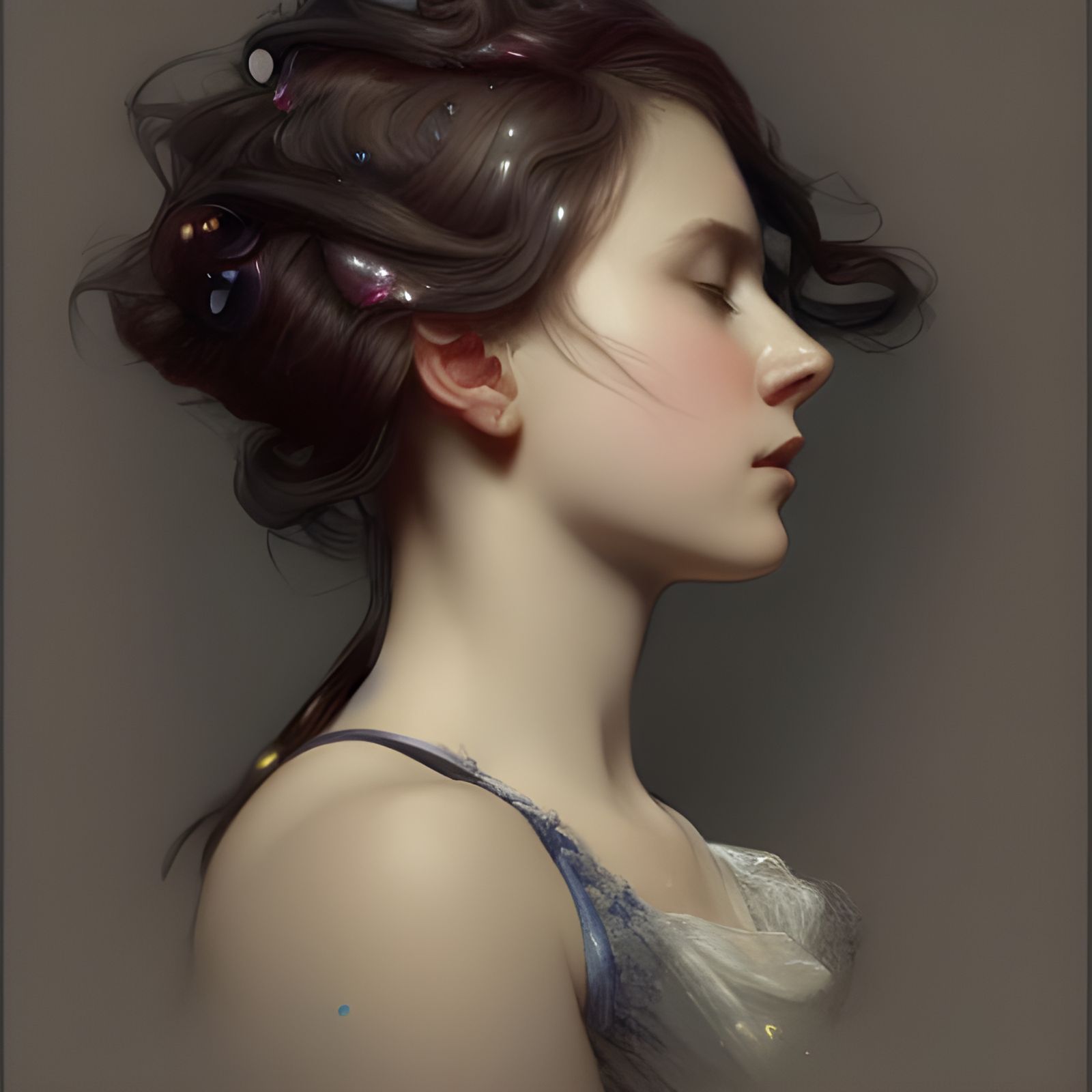 Victorian Musician Portrait in Hyperdetailed Style