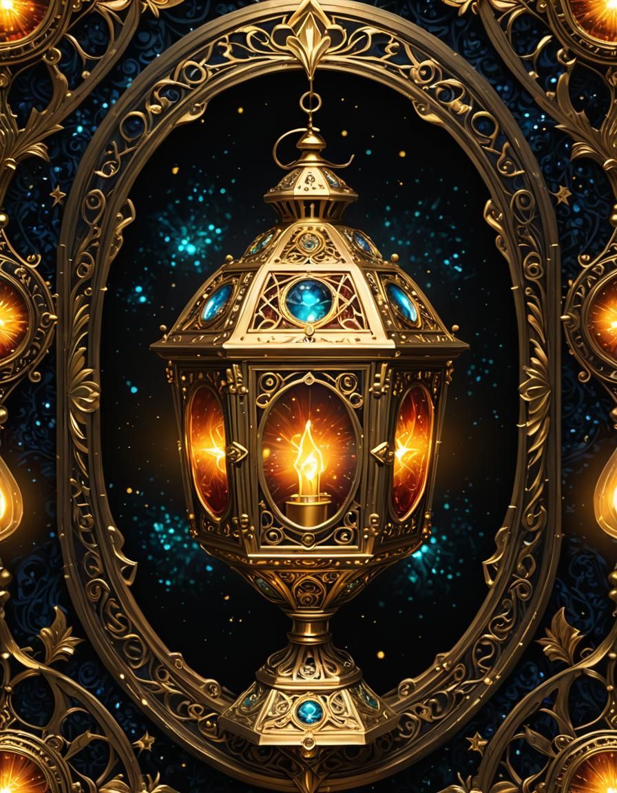 Ethereal Maximus Lantern Radiates Golden Aura