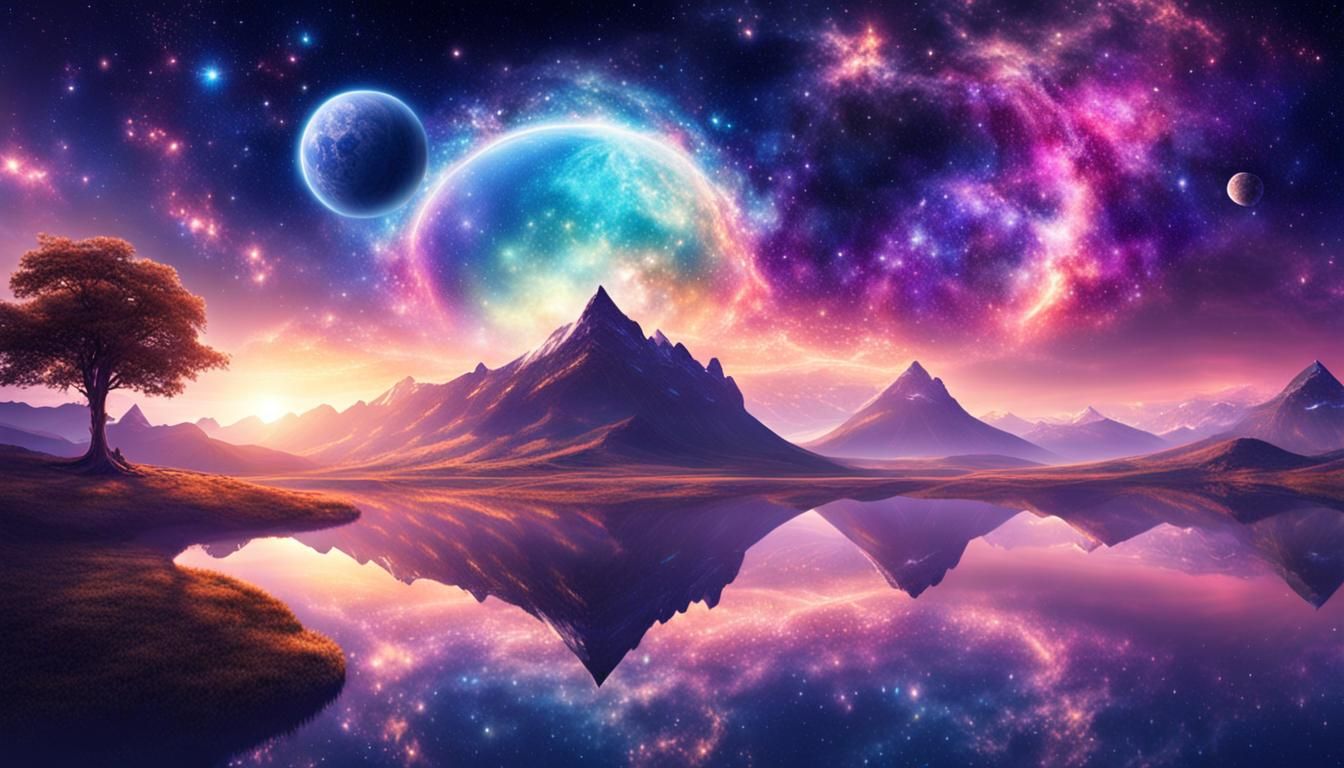 Epic Astral Landscape in Infinite Serenity