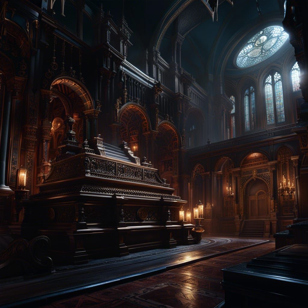 Invention in Dark Fantasy Style