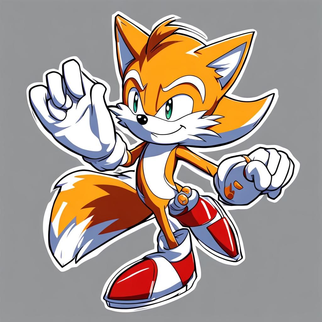 Tails as Salesman in Anime Style
