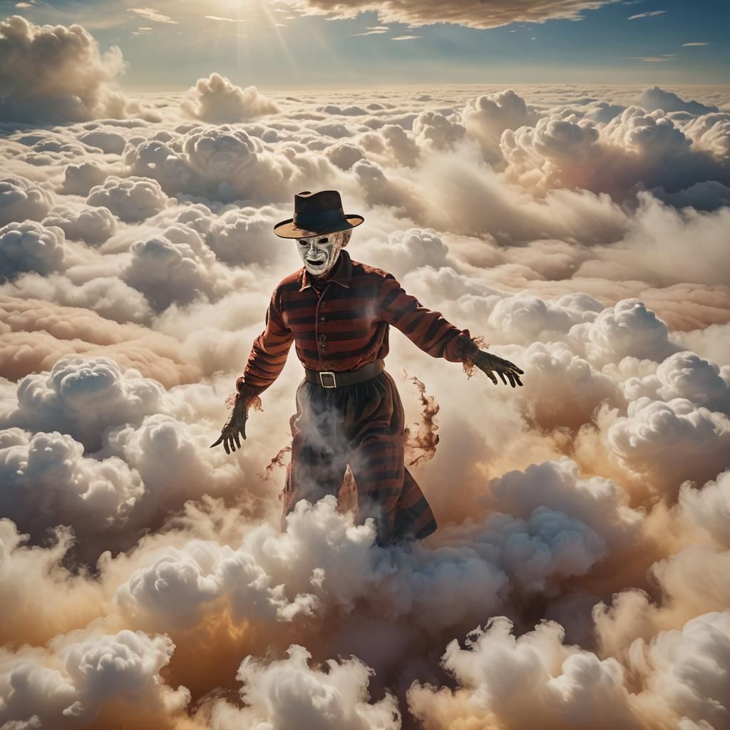 Freddy Krueger in Dreamlike Surrealist Style