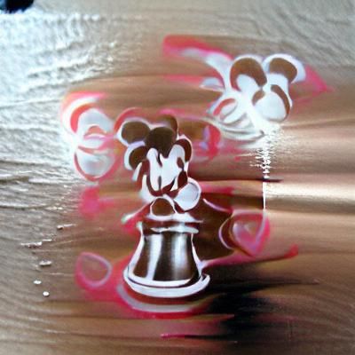 Minnie Mouse in Spray Paint Art Style