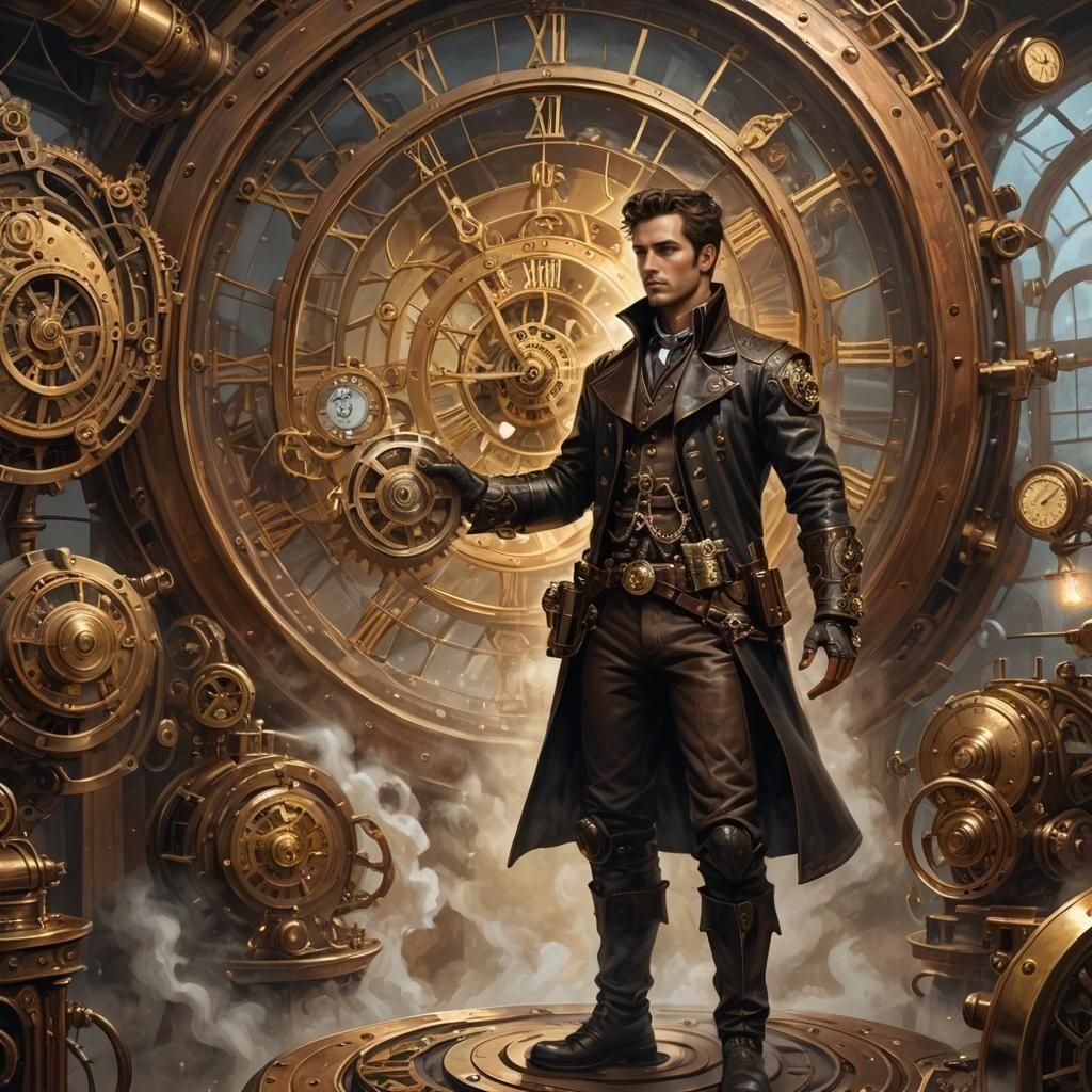 Steampunk Time Travel Engine