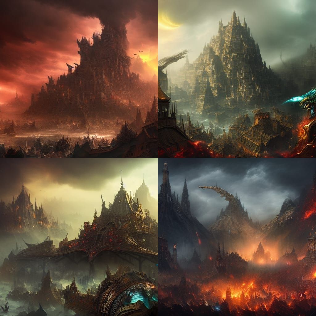 Epic Battle of the Elements: Digital Matte Painting