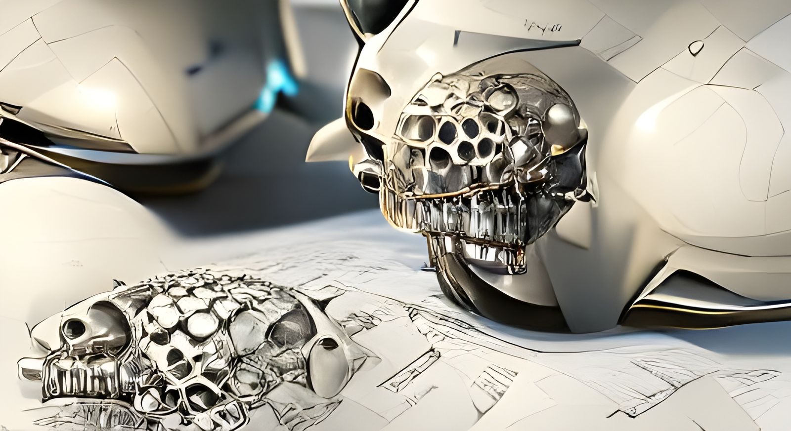 Biomechanical Skull Head in 3D