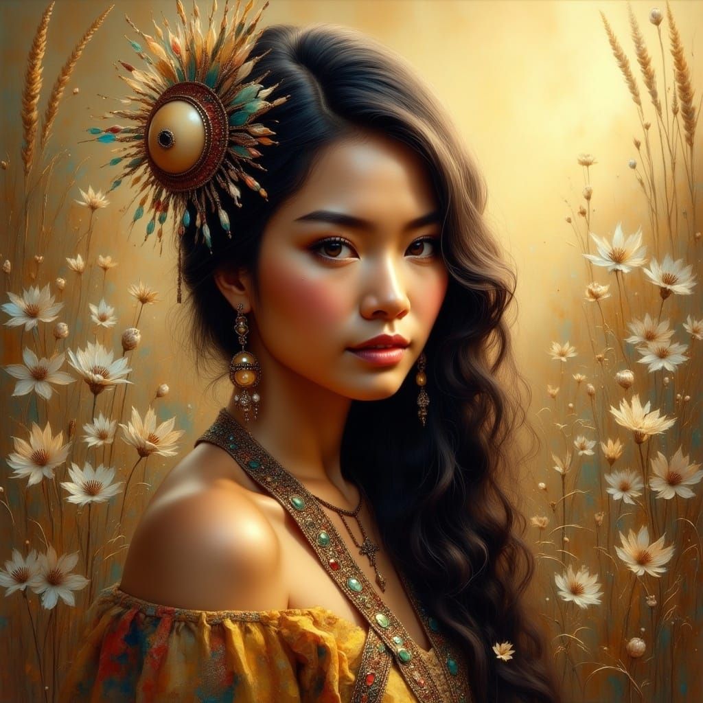 Natural Native American Indian Beauty