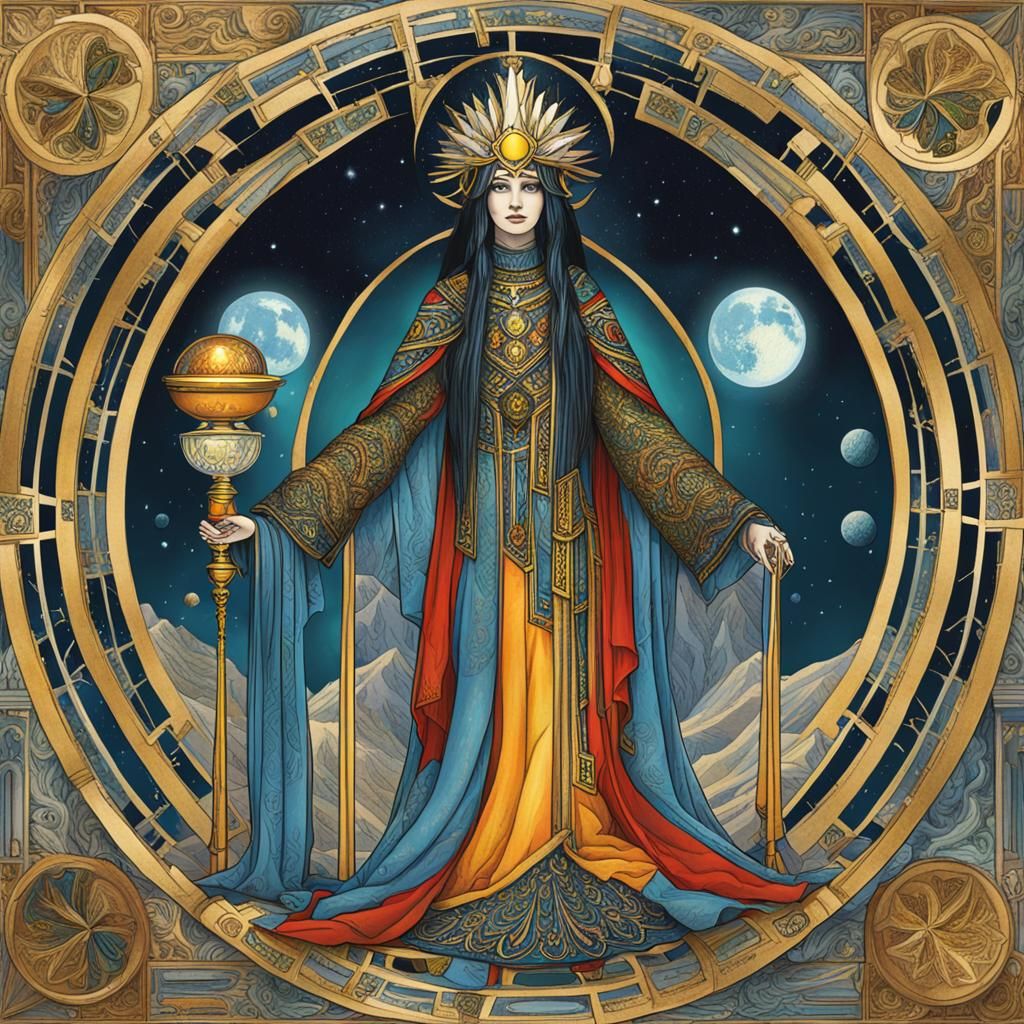 Mystical High Priestess Generated by AI