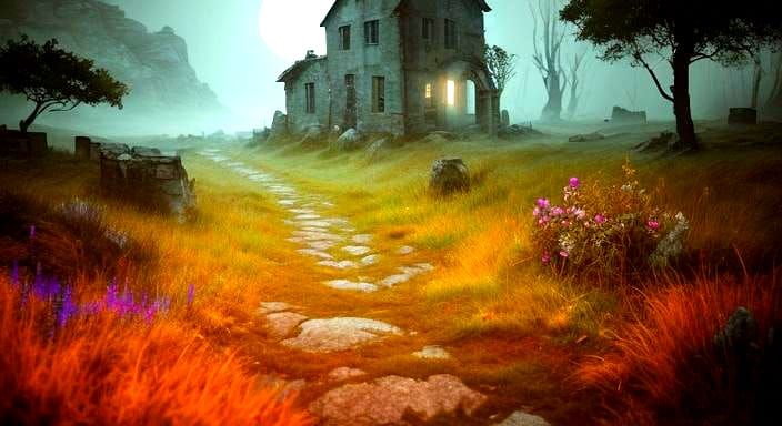 Streetlamp Lights Mountain Village Trails