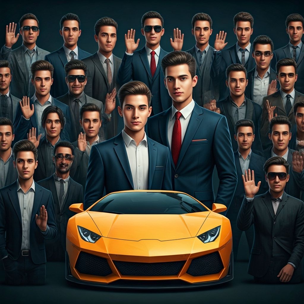 Realistic Class Photo With Profile Picture Heads