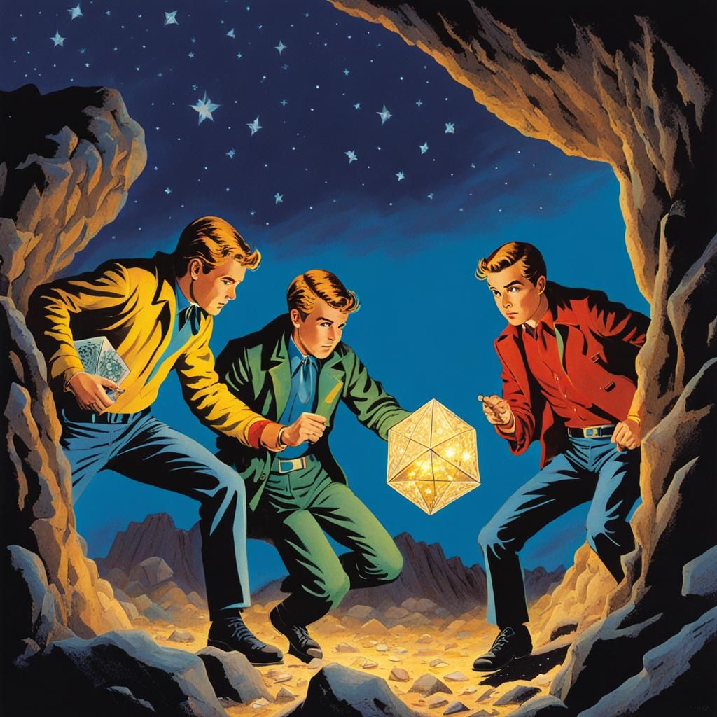 Hardy Boys Find Diamond Cave on Dark Night
