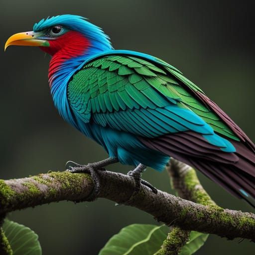 Vibrant Quetzal in Hyperrealistic Splendor