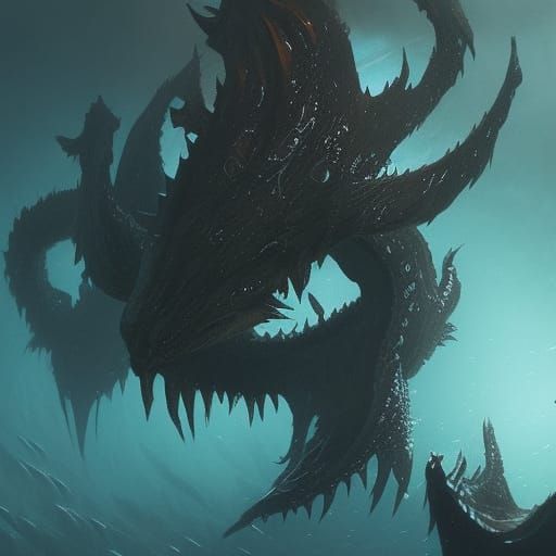 Abyssal Demon in Dark Fantasy Style
