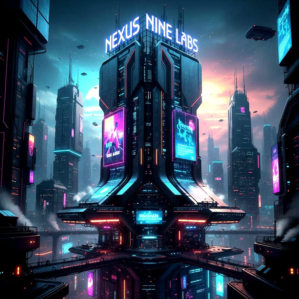 Cyberpunk Digital Marketing Agency: Nexus Nine Labs