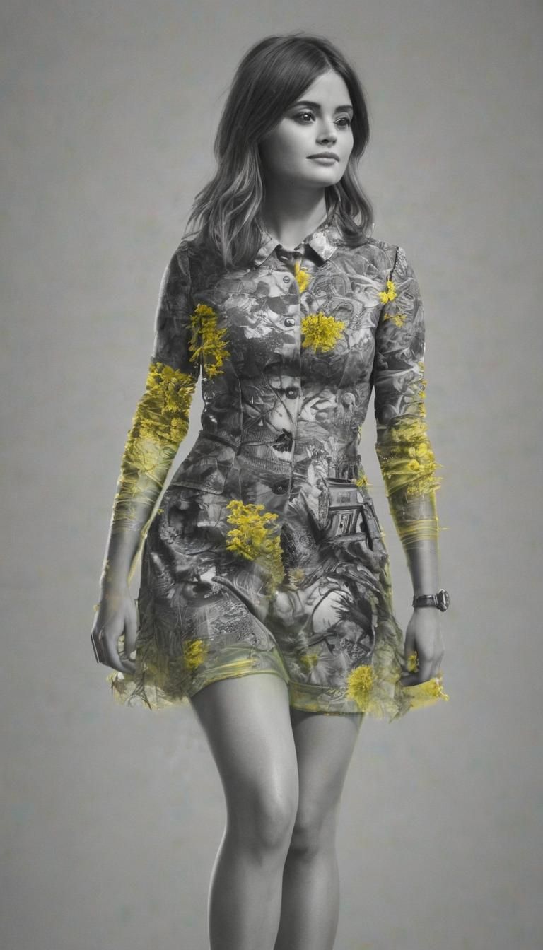 Intricate Double Exposure Silhouette with TARDIS