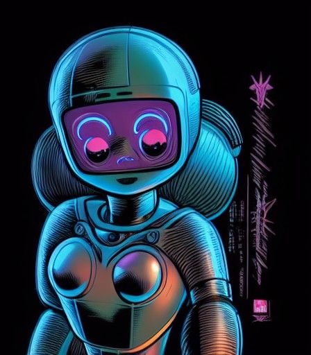 AI Self-Esteem Upgrade in Comic Book Style