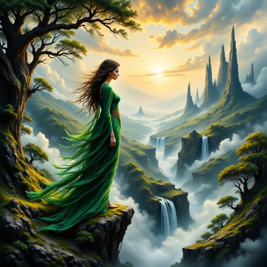 Ethereal Mother Earth in Hyperreal Hyperkraximalismus Style