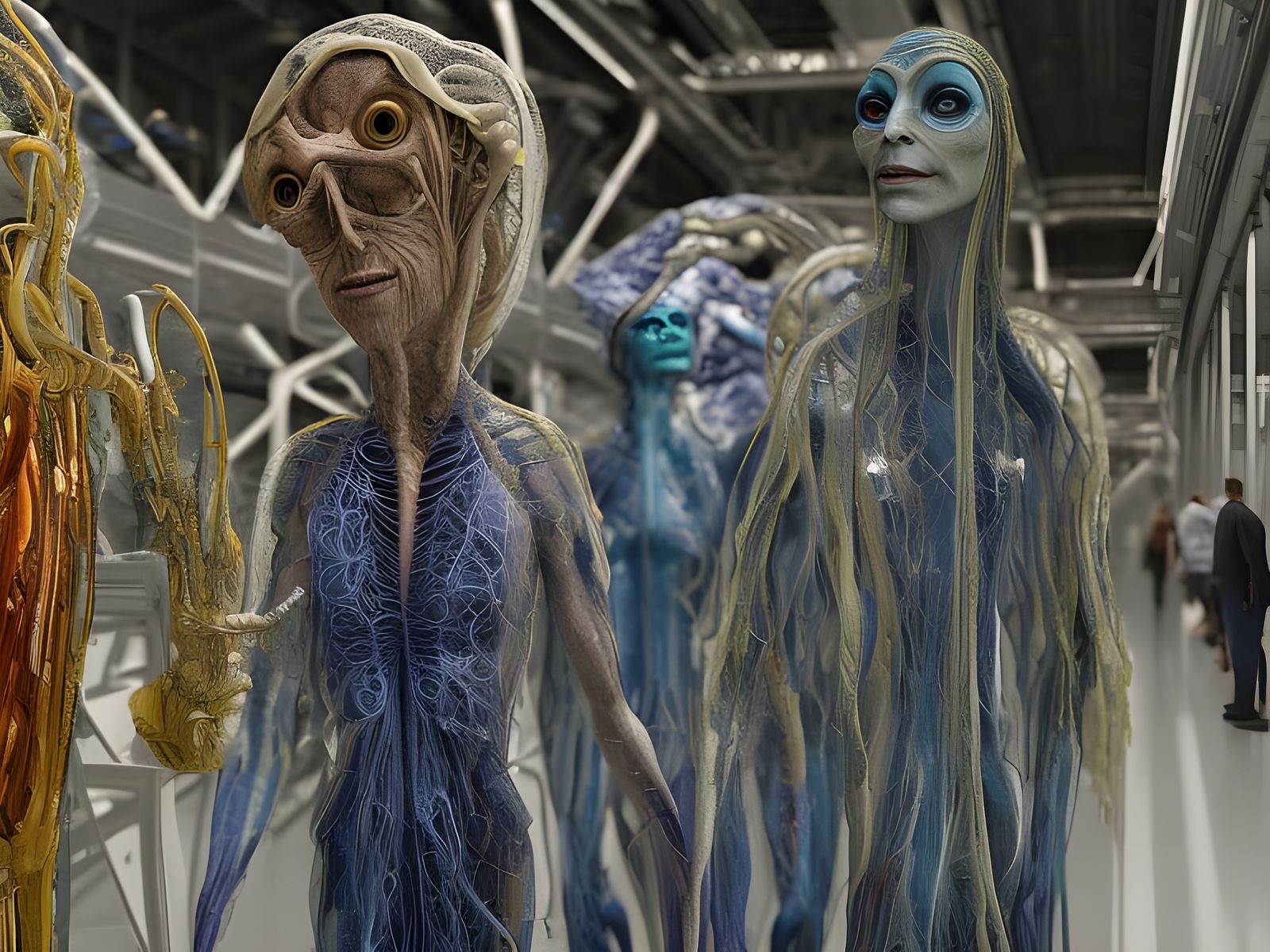 Dreamlike Alien Tour of CERN in Futuristic Style