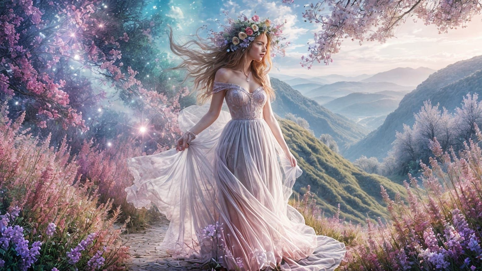 Surreal Botanicals in Pastel Aesthetic