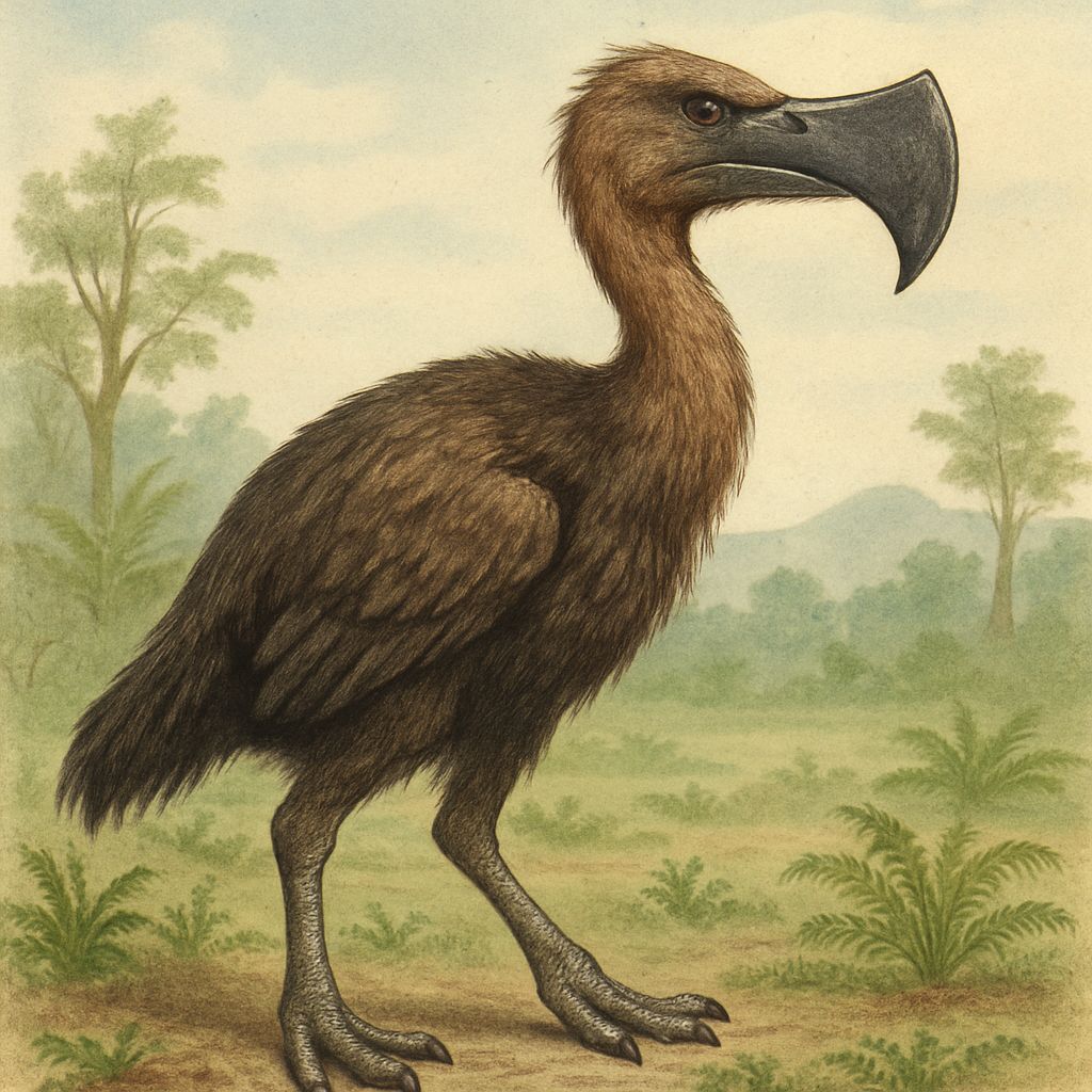 Prehistoric Axe-Beaked Bird