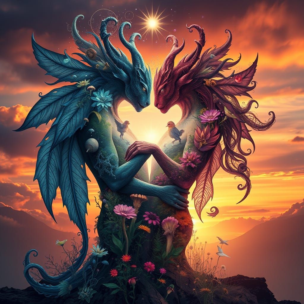 Dreamlike Cosmic Realism of Mystical Creatures