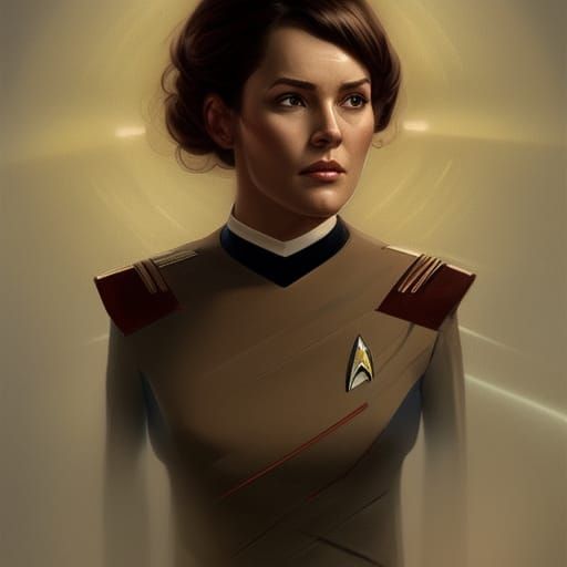 Star Trek Vulcan Portrait in Hyperdetailed Style