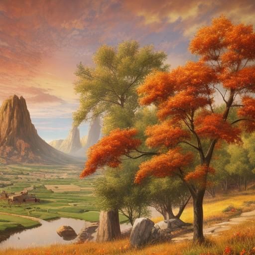 Simple AI Generated Landscape