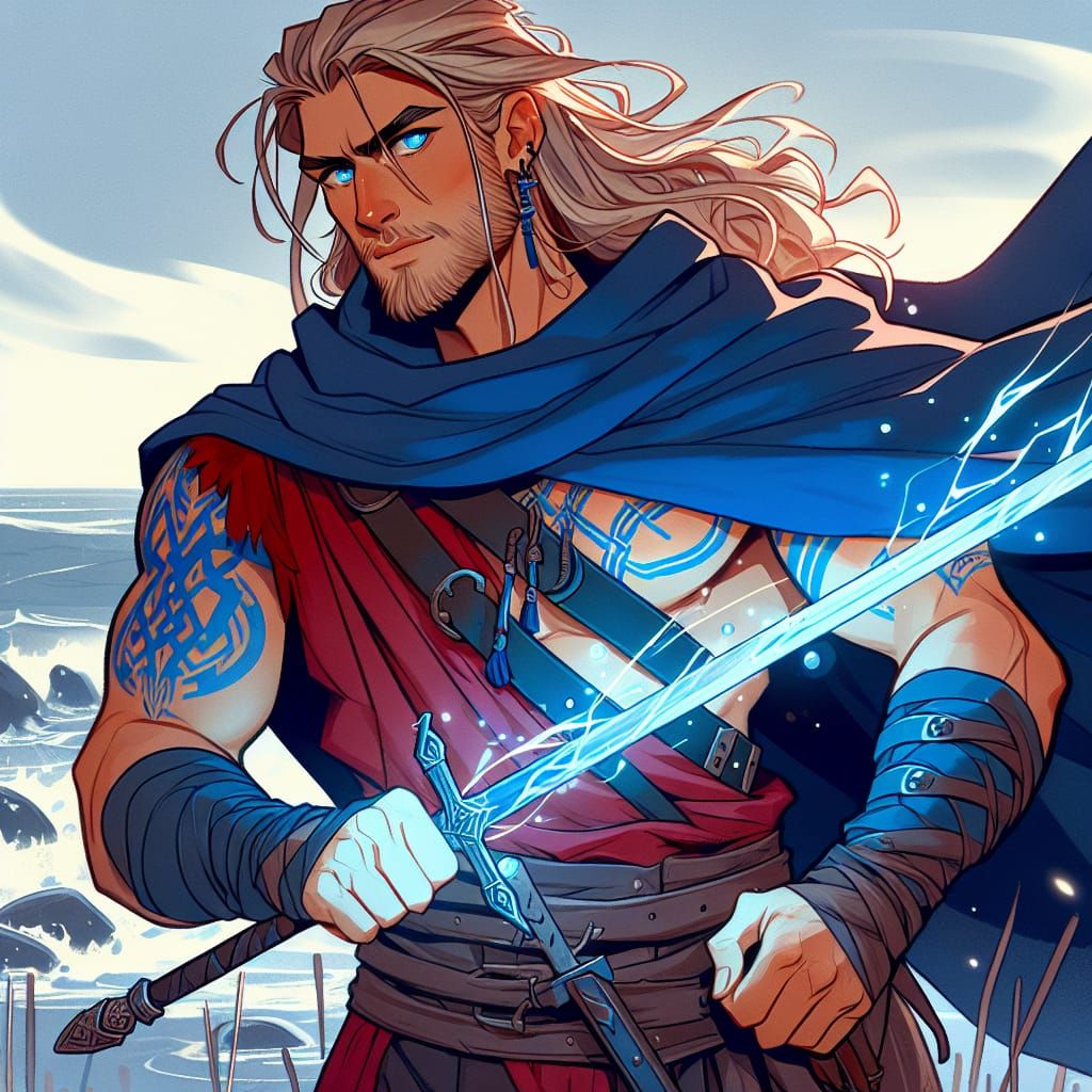 Scandinavian Hero Emerges from Fog in Vibrant Cel-Shaded Ani...