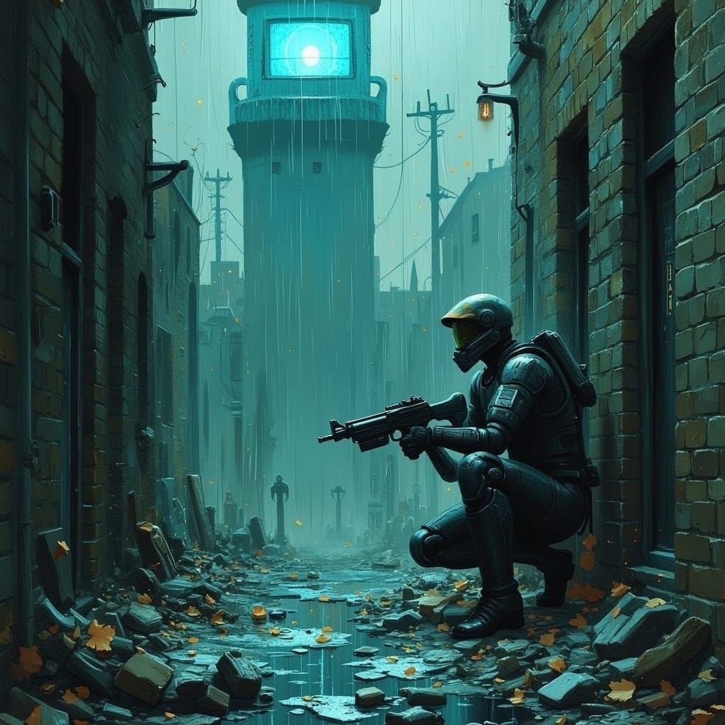 Gordon Freeman in Thick Impasto Paint Style