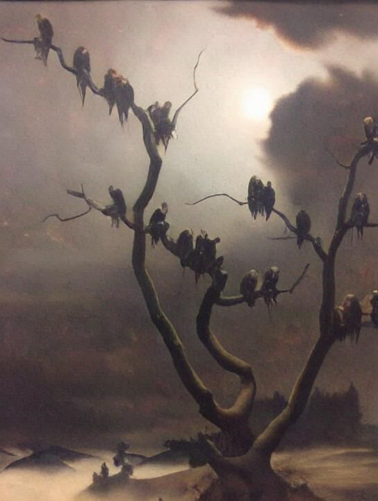 Crows Plotting a Murder in 8K 3D