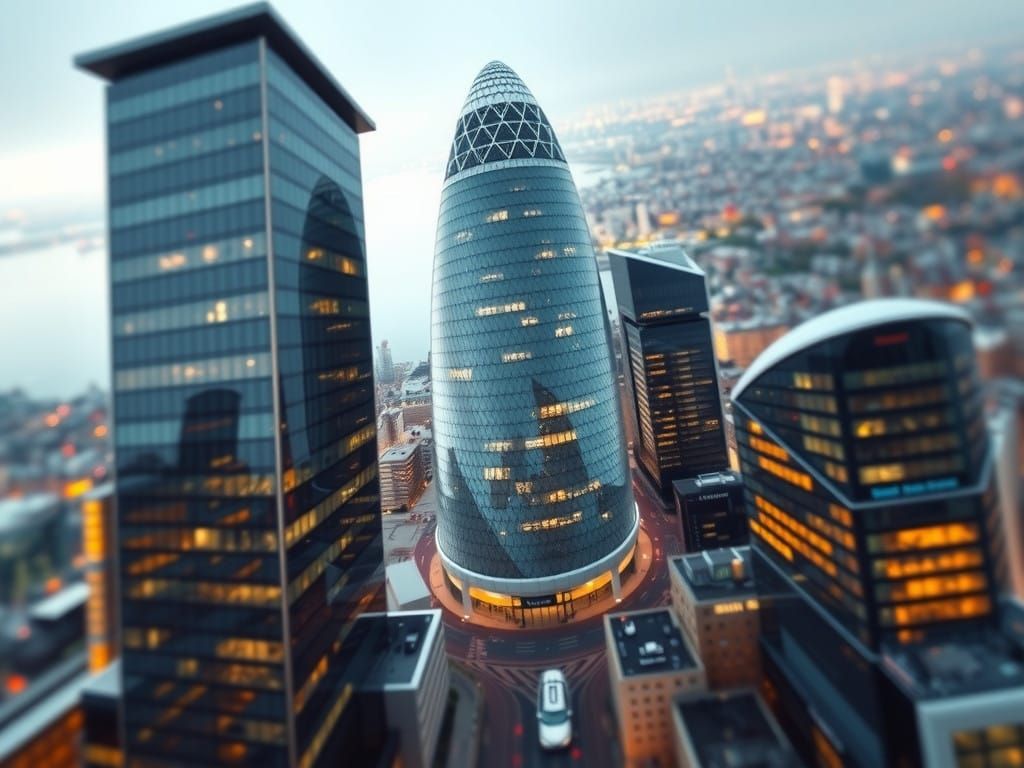 London's Iconic Tapered Skyscraper, The Gherkin