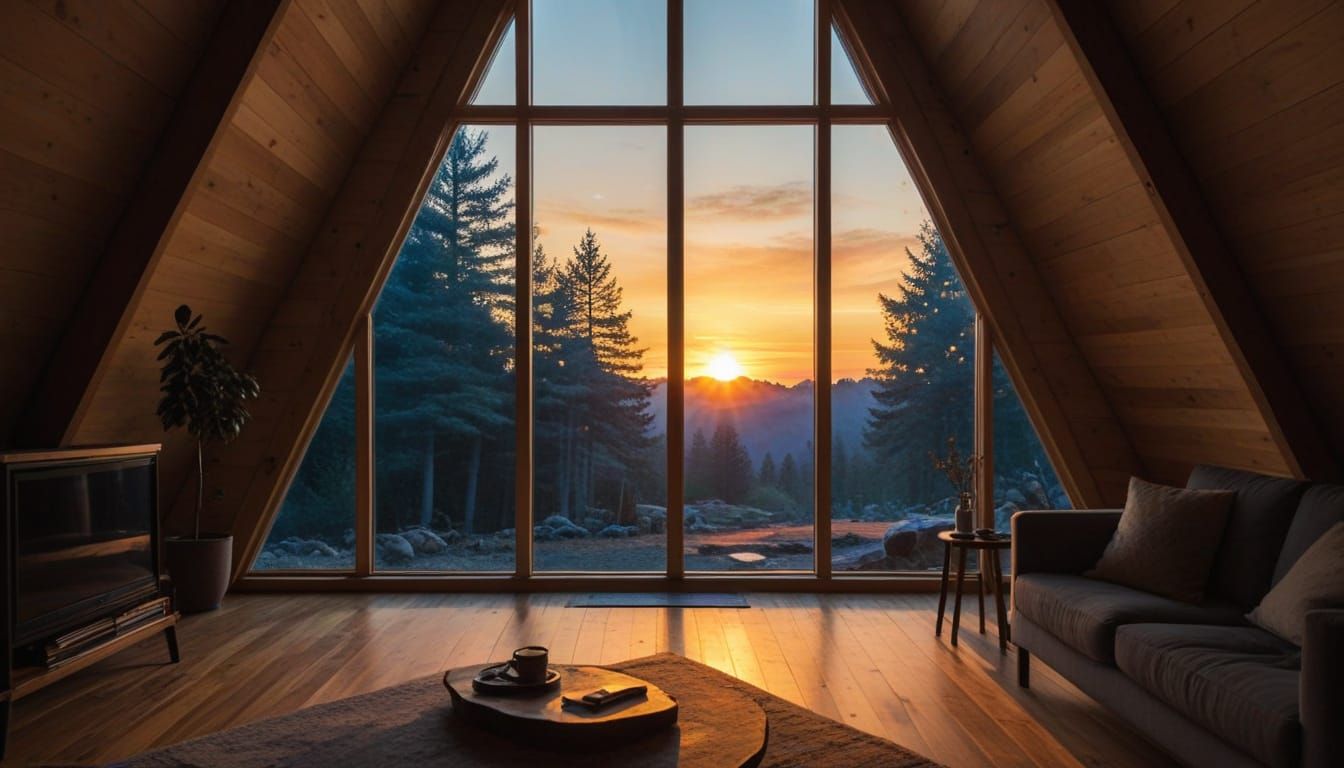 Sunrise Through a Triangular Window