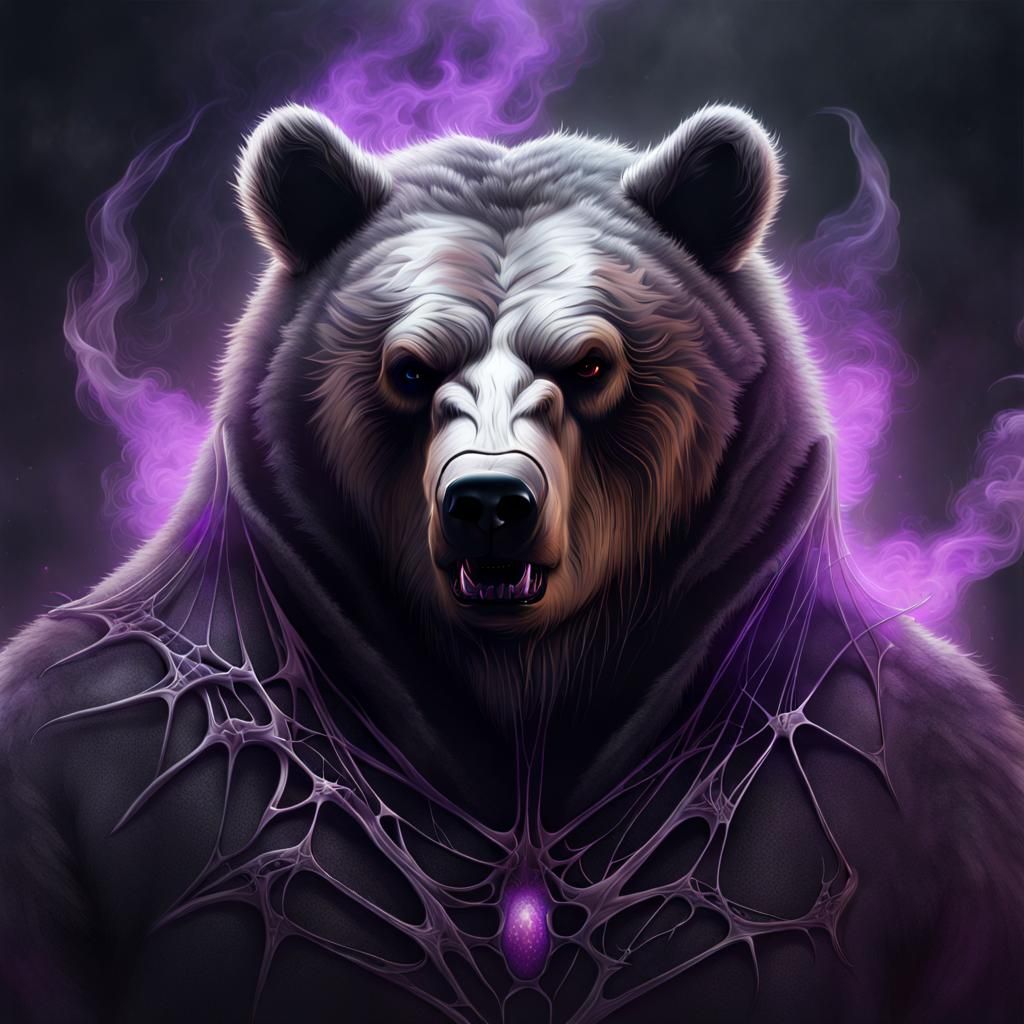 Cursed Obese Grizzly Bear with Undead Aura