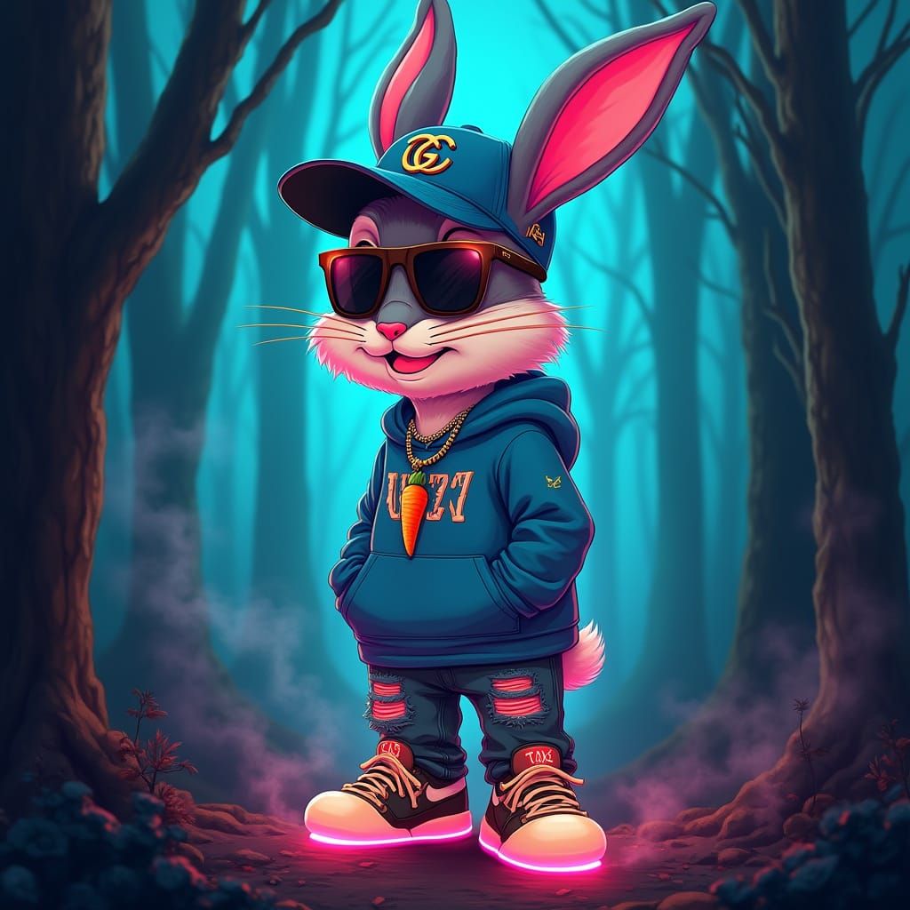 Bugs Bunny in Urban Fashion, Murakami Style