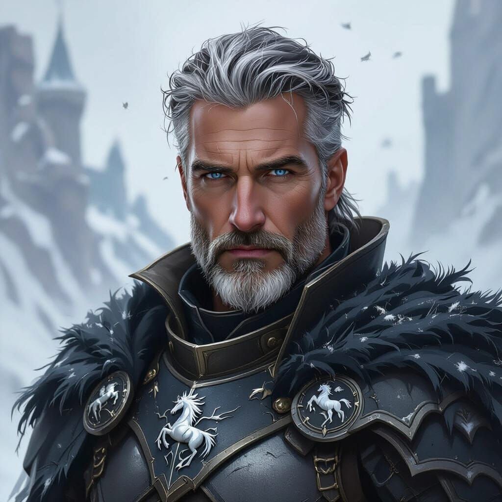 Lord Ulric Windrider in Dark Fantasy Style