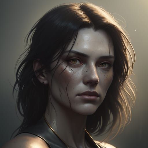 Lost Partygoer in Golden Hour Surrealism