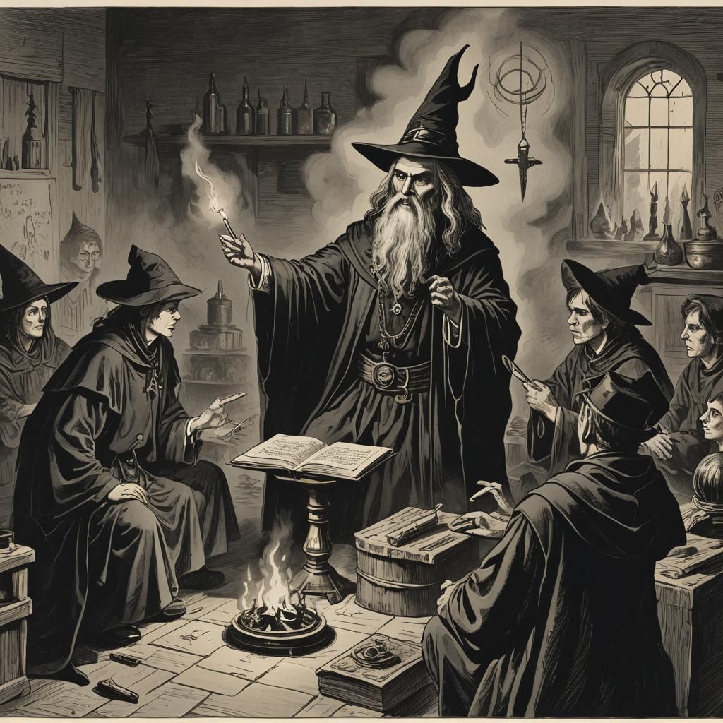 Warlock Teaches Witchcraft to Students