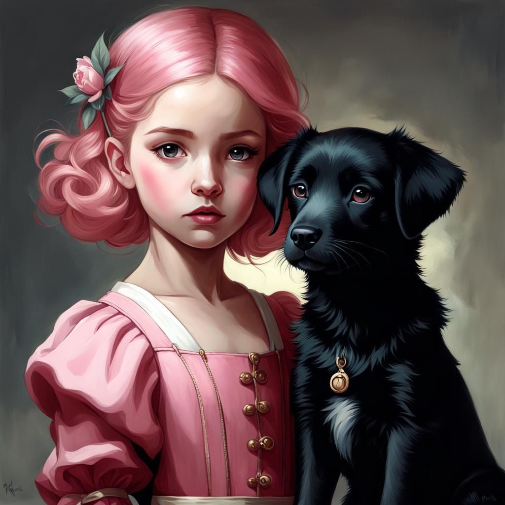 Das Mädchen und ihr Hund, 5 Bilder, #3