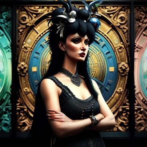 Surrealistic Glamour: A Psychedelic Masterpiece in 8k