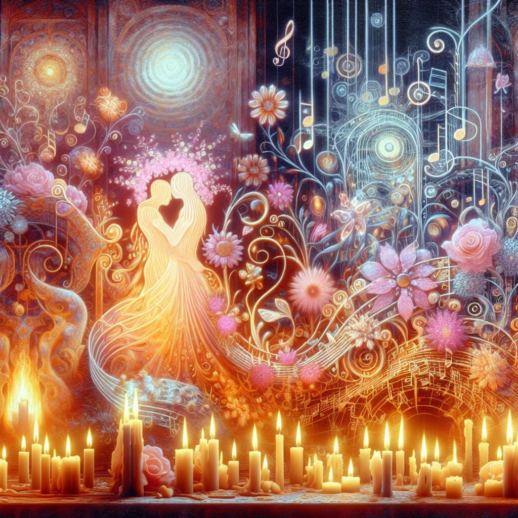 X-Ray Floral Dance in Dreamy Sci-Fi Style