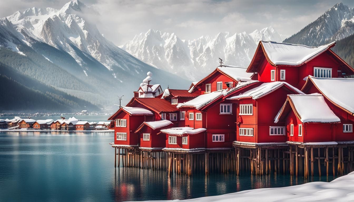 Arctic Seaside Village